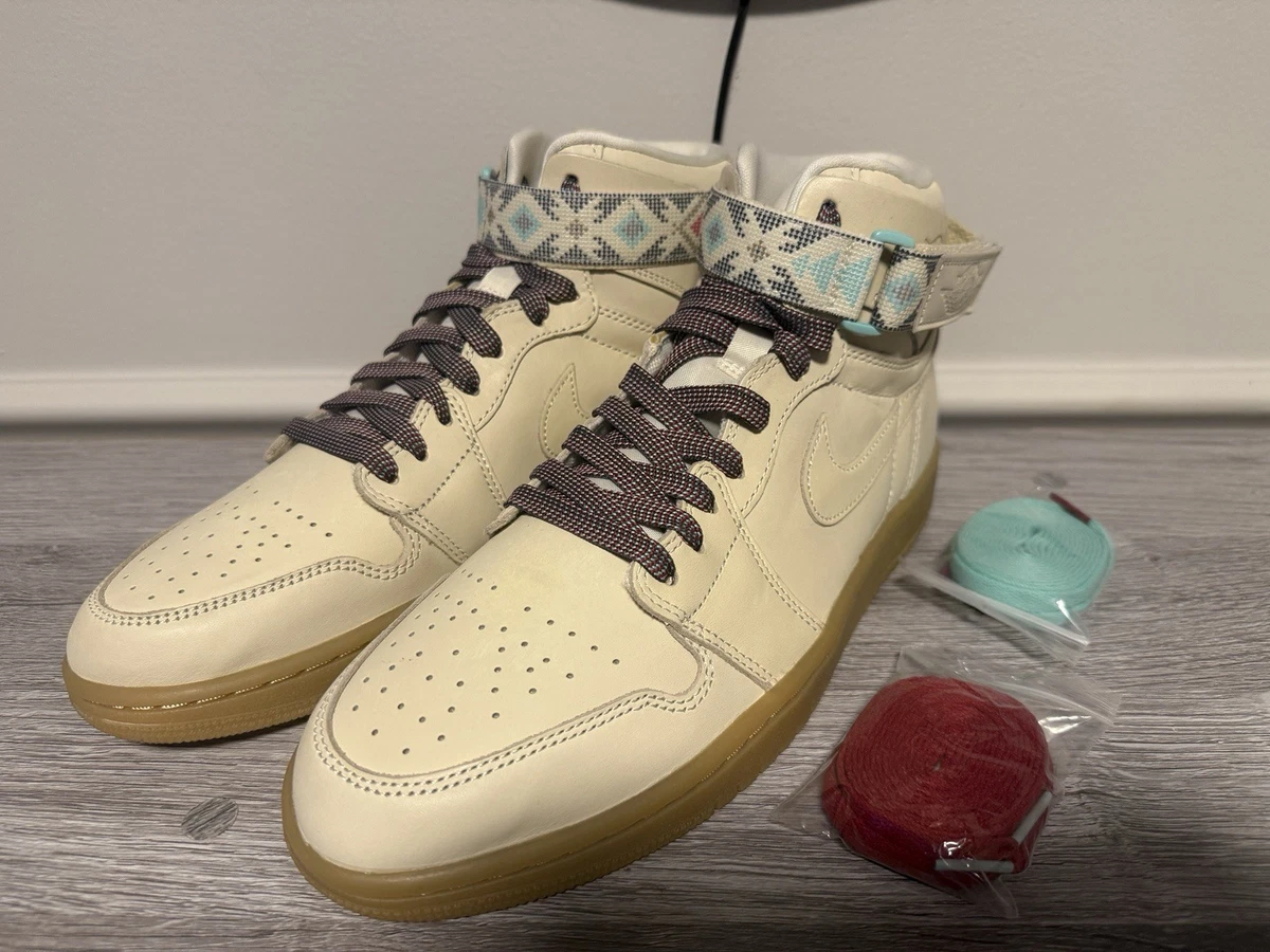 Nike Air Jordan 1 Retro High Strap N7 Sneakers Basketball Shoes Light Cream 14 Jordan 1 Retro Hi Strap  main image 4