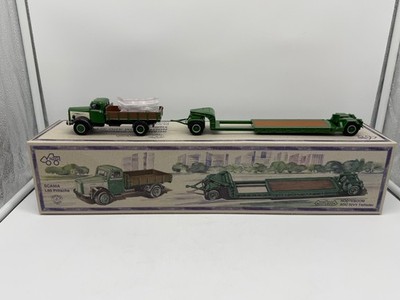 Scania L60 LKW Nooteboom Tieflader Modell 1:50 NZG Truck