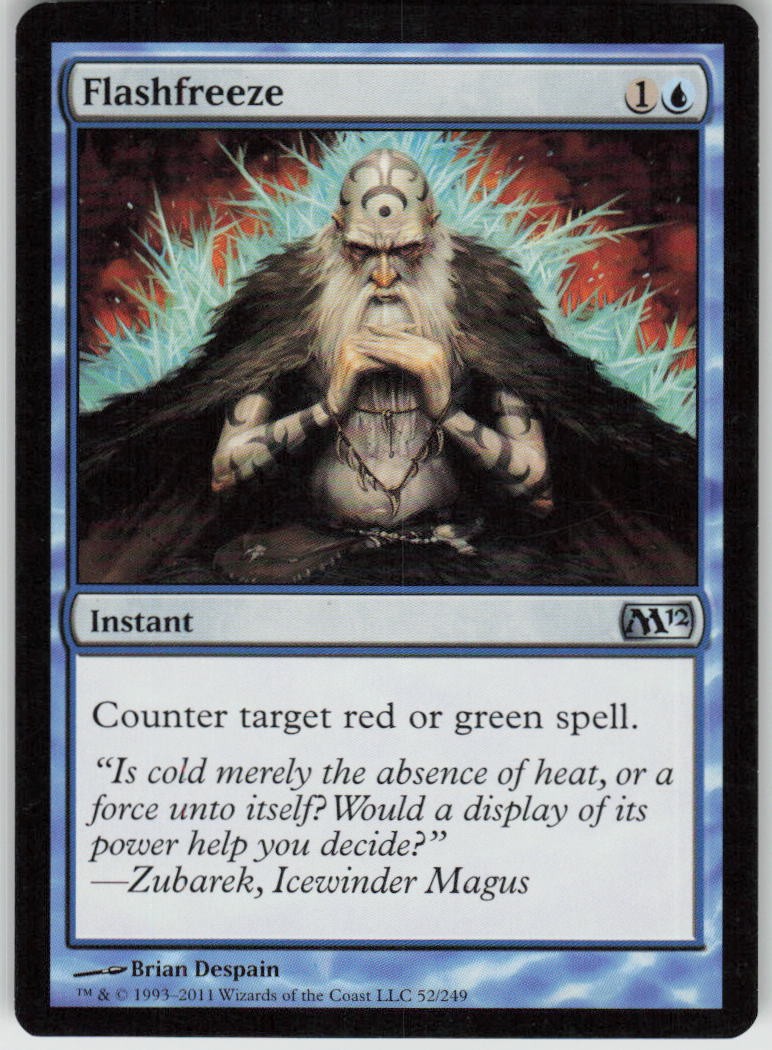 Flashfreeze 52 Uncommon Magic 2012 (M12) Magic: The Gathering Lightly Played