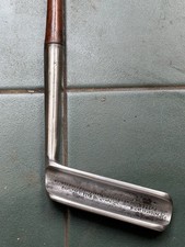 Hickory Golf Club Rare PerWhit Patent Roller Face Putter Early Mild Steel Model