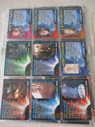 1996 SKYBOX BABYLON 5 SEASON 1 SERIES 2 COMPLETE 60 CARD BASE SET TRADING CARDS - Picture 6 of 16