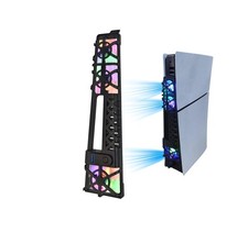 Cooling Fan for PS5 Slim, Upgraded Quiet Cooler Fan with LED Li... Fast USA SHIP