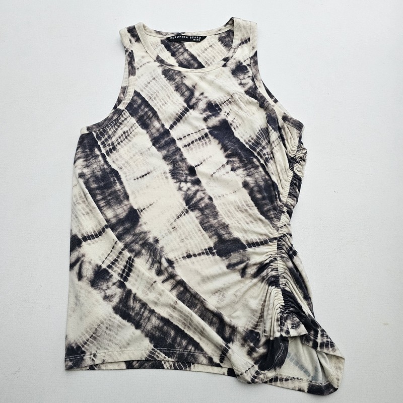 Veronica Beard Ruched Tie Dye Tank Medium
