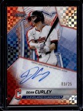 2025 Bowman's Best Dean Curley Auto Orange X-Fractor #/25 Guardians