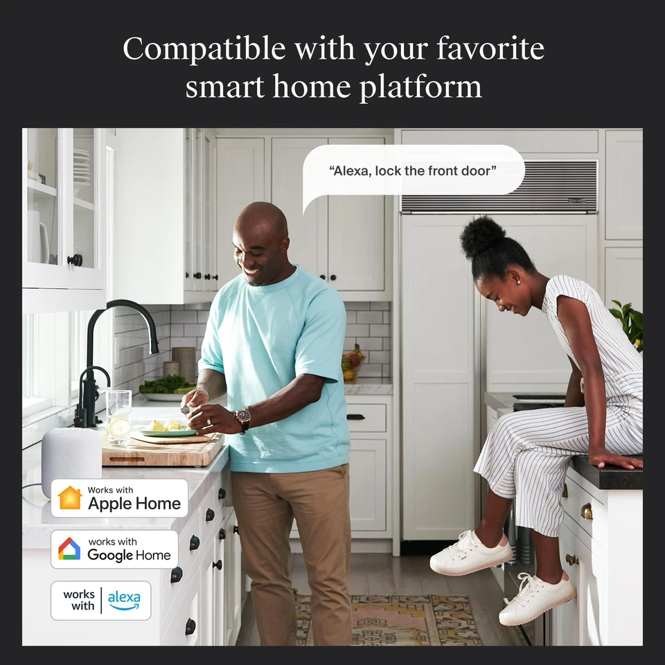 Bloqueo inteligente de nivel + cerrojo WiFi - Cerradura inteligente más pequeña del mundo - Apple Home Ke... Foto 4 de 4