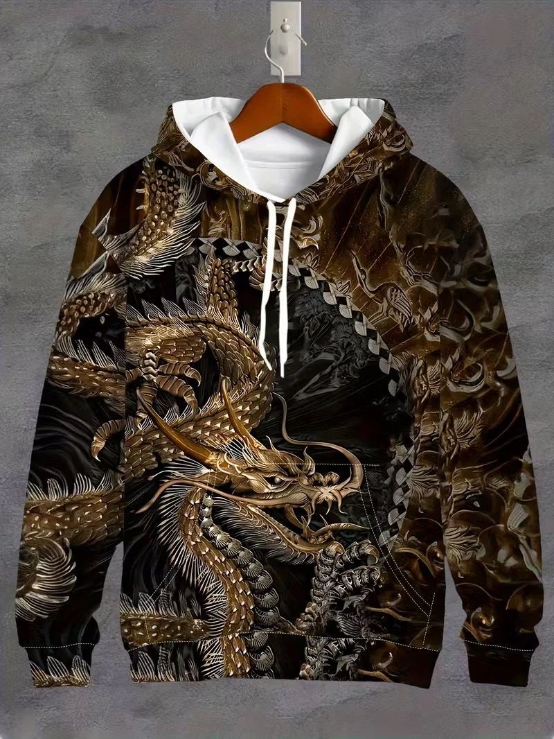 Men's Colorful Sweatshirts Hoodie long sleeve oversized BIG size 3XL
