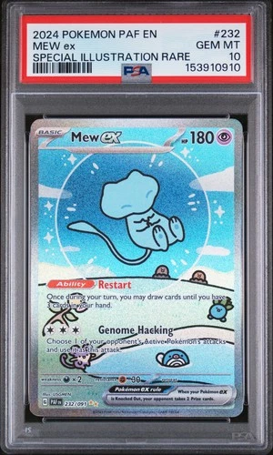 2024 POKEMON PAF EN-PALDEAN FATES SPECIAL ILLUSTRATION RARE #232 MEW EX PSA 10