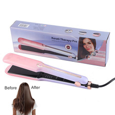 Hair Straightener Flat Iron Negative Ion Wide Plate Temperature Adjustable Iron