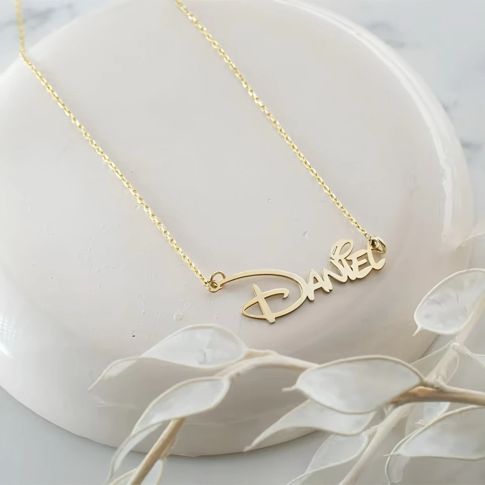Custom Name Necklace Gold – Personalisierte Namenskette, Script, 40–45 cm - Bild 4 von 4