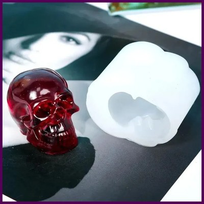 DIY Skull Crystal Epoxy Resin Mold Skull Pendant Bracelet Necklace Silicone Mold