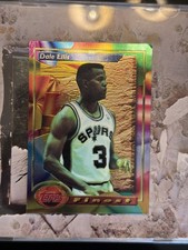 1993-94 Topps Finest Dale Ellis Refractor Card San Antonio Spurs Basketball
