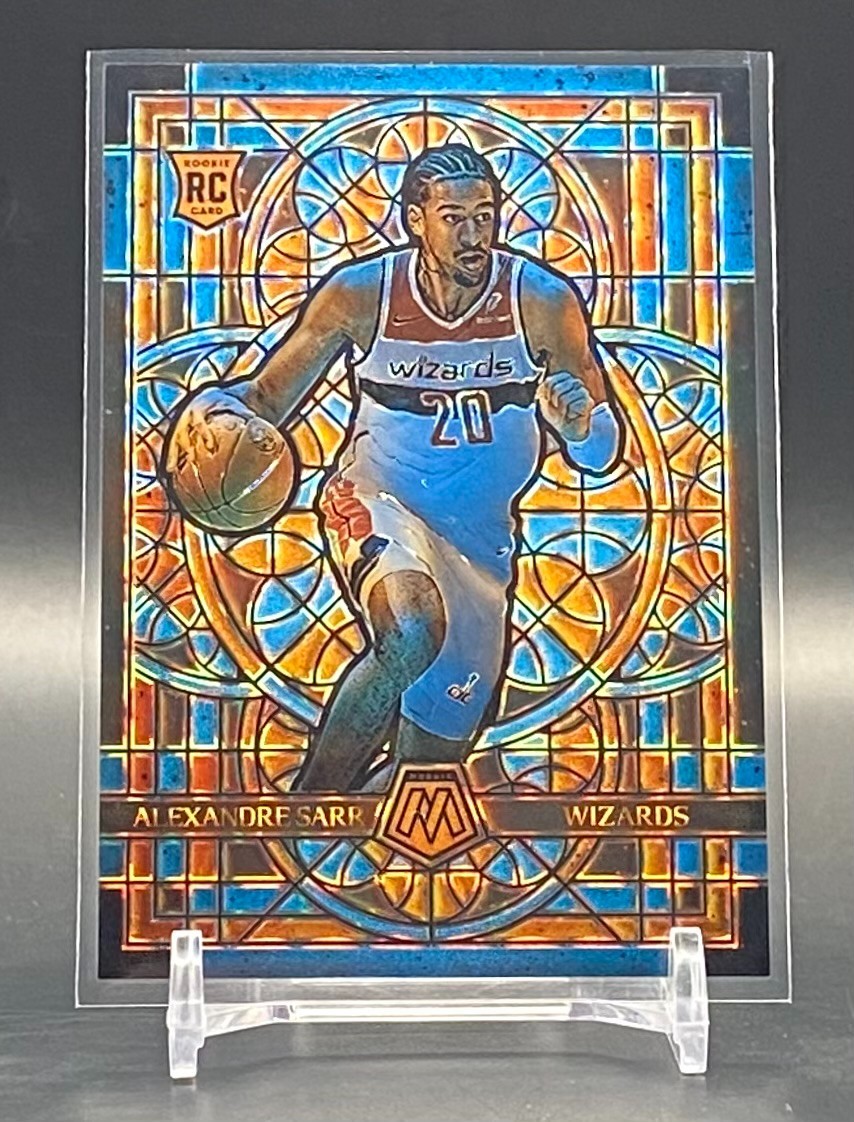 2024-25 Panini Mosaic Alexandre Sarr Rookie Stained Glass Case Hit #25 Wizards