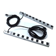  Lot of 2 Tripp-Lite PS2408 Vertical 24" Power Strip 8-Outlet 15A 120VAC