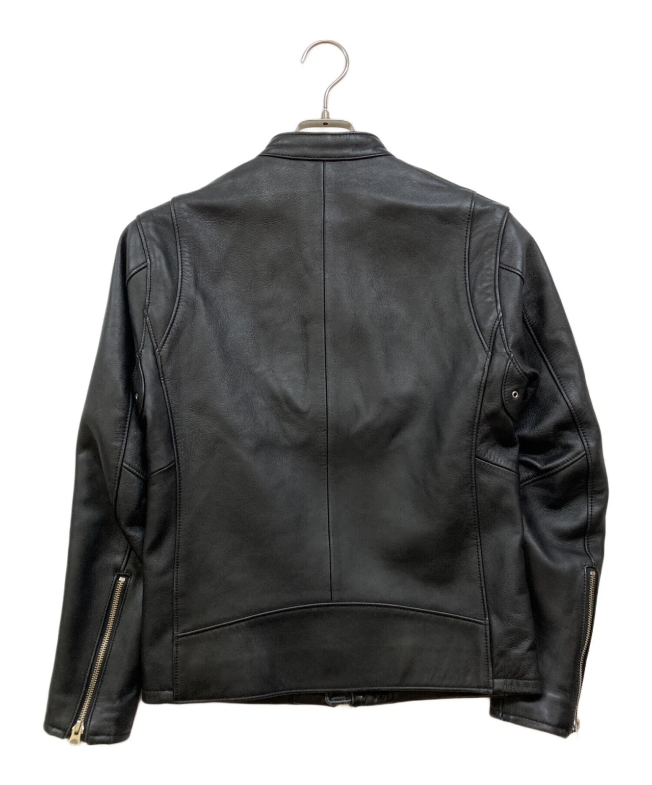 BEAUTY&YOUTH Lambskin Leather Single Riders Jacket Men's Size XS Black image 2