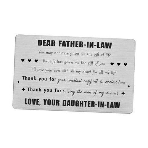 Father in Law Gifts from Daughter-in-Law, Father of the Groom Fathers Day