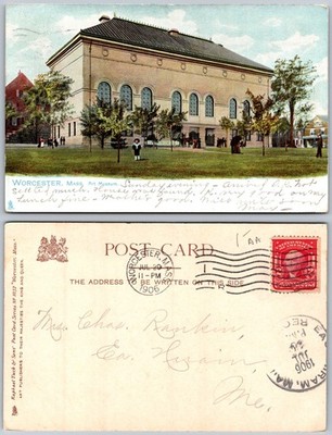 Worcester MA Memorial Auditorium Postcard