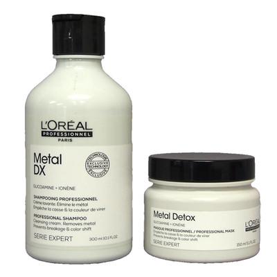 DUO Loreal Serie Expert Metal Detox Shampoo 300ml and Mask 150ml