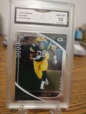 2020 Panini Absolute #103 AJ Dillon Rookie Card (RC) GMA 10 GEM MINT Packers. rookie card picture