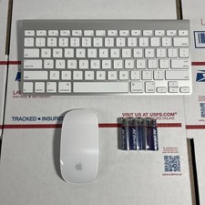 Apple A1314 A1296 Wireless Keyboard Mouse - EXCELLENT -SAME DAY -WARRANTY