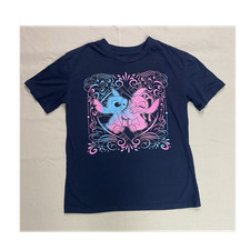Disney Stitch  Angel Blue Graphic T-Shirt Unisex Female Size M