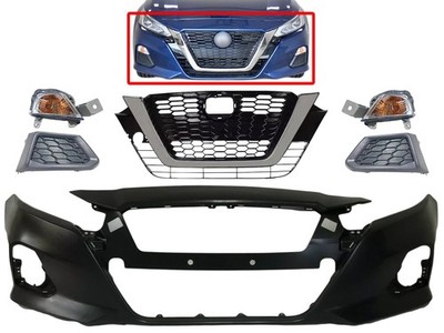 For 2019-2022 Nissan Altima Front Bumper Cover Grille Fog Turn Local Pickup