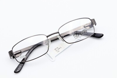 ELEMENTS EUROPA EL-256 C3 Gunmetal 48-16-130 Eyeglass Frames Flex Hinges D330
