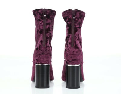 3.1 Phillip Lim Kyoto Crushed Velvet Purple Booties sz. 38.5