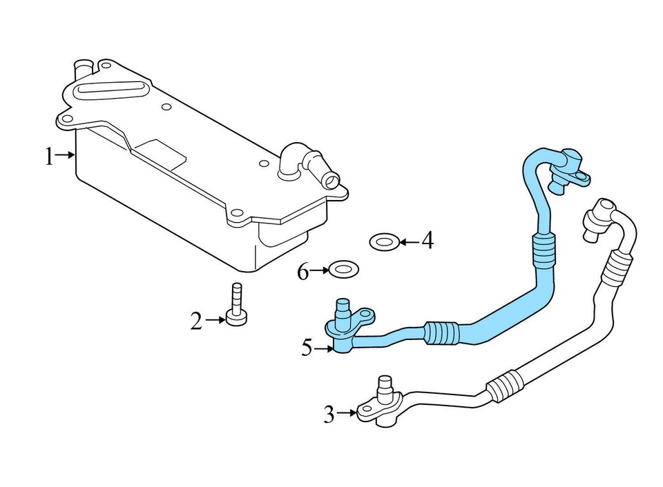 20132014 20162018 AUDI S7 Transmission Cooler Return LINE / PIPE eBay