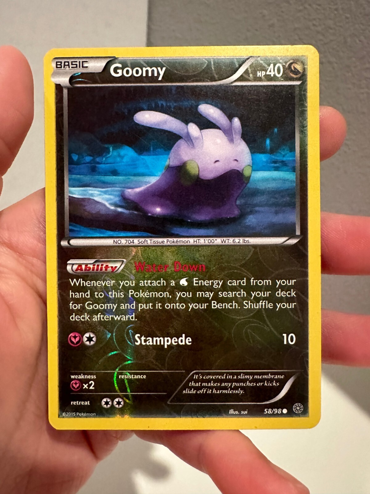 Goomy 58/98 XY Anceint Origins Reverse Holo Common Pokemon Card LP 1215#271
