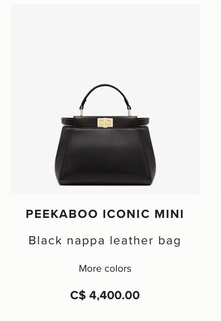 fendi peekaboo iconic mini woman