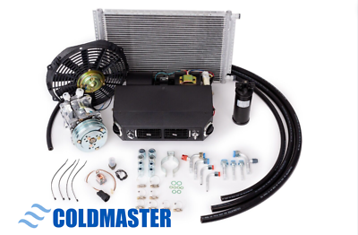 Universele AC Verdamper Onder Dashboard – 360 CFM, 18853 BTU Koelvermogen, 32-buis 4-weg Spiraal, 3 Snelheden, 12V, Voor Klassieke Auto's En Campers