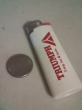 Vintage Triumph 3mg Tar & Taste Advertisement Lighter Sparks Empty E66