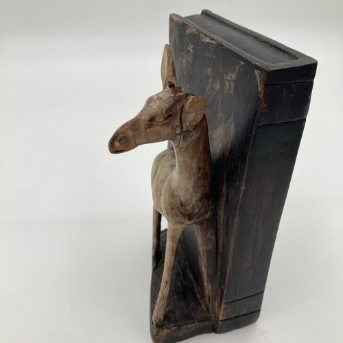 "Par de 8"" sujetalibros de jirafa de madera tallada a mano para safari tribal africano selva" - Imagen 23 de 23