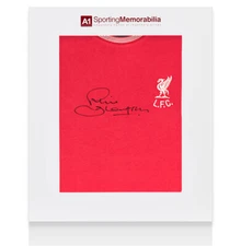 Phil Thompson Signed Liverpool Shirt - Shankly Tee - Gift Box Autograph