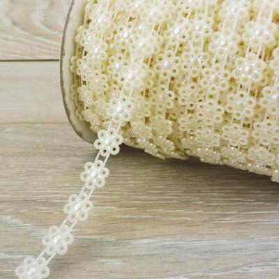 Buddly Crafts 10mm Filigran Blume Perle Perlen Schnur 1m