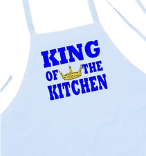 Cooking Apron For Men King Of The Kitchen Novelty Chef Aprons by CoolAprons