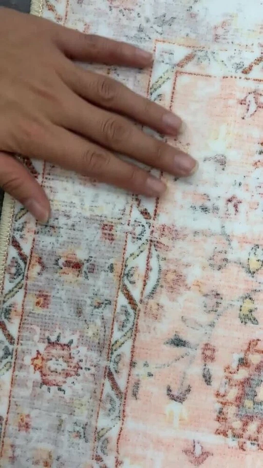 Retro Area Rugs 8x10 for Living Room Bedroom Floor Mat Non-slip Machine Washable - Image 2 of 4