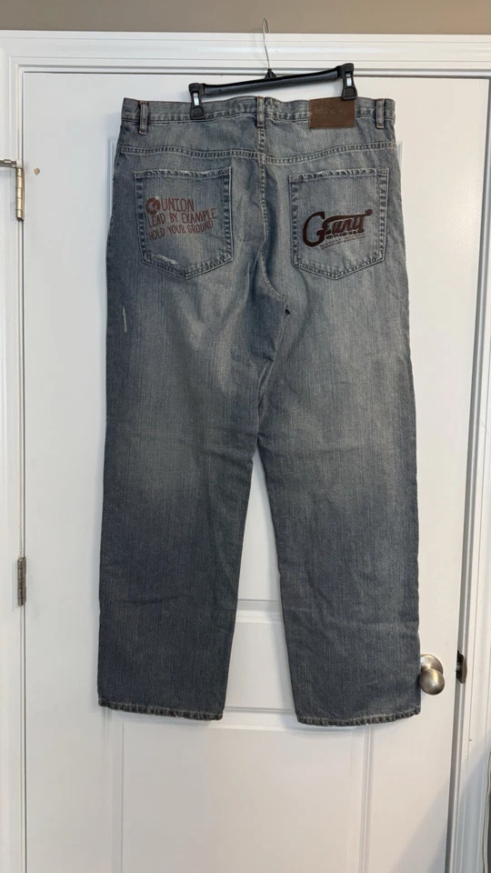 G-Unit Denim Blue Jeans Mens 38x34 Vintage Y2k HIP HOP Baggy Premium - Image 2 of 4
