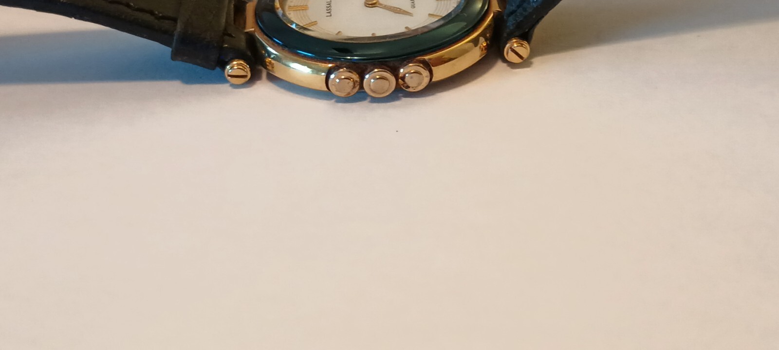 Lassale By Seiko 1F20-0D49 Women's Gold Tone & Blue … - Gem