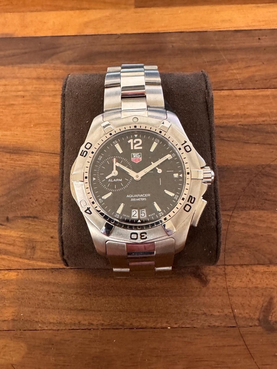 TAG Heuer Aquaracer WAF111Z Date Alarm 40mm Quartz Stainless Steel