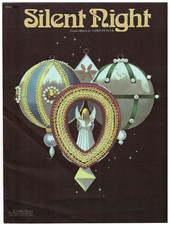 LORD OLIVER SILENT NIGHT SHEET MUSIC PIANO/VOCAL/CHORDS 1972 VERY RARE BRAND NEW