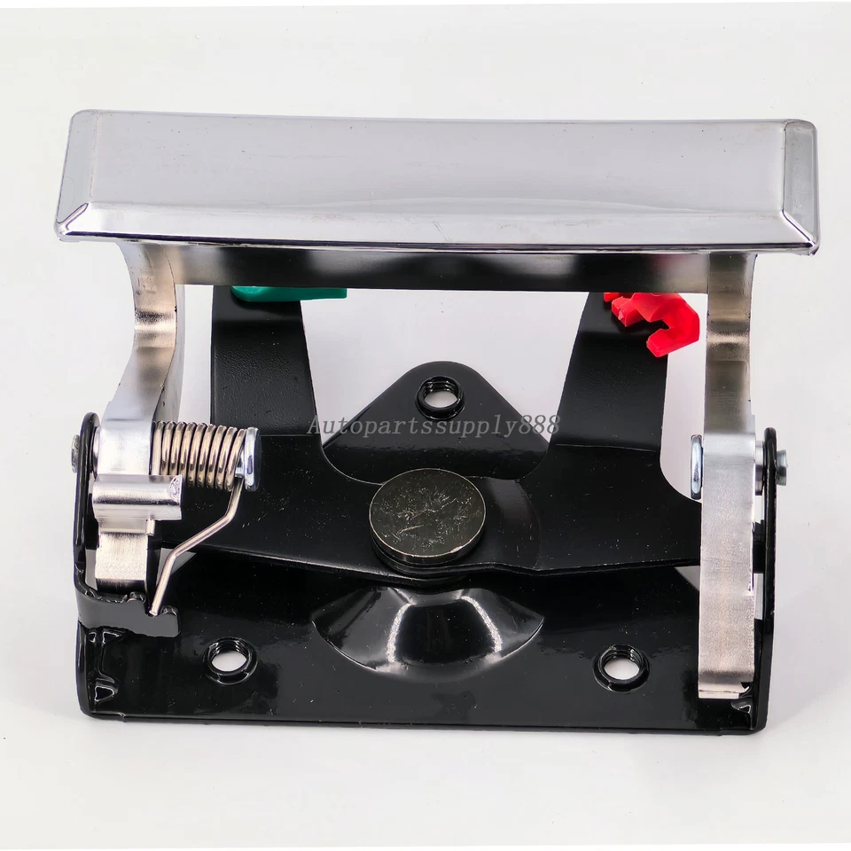 Juego de manija de puerta trasera con bisel cromado apto para camionetas Chevy GMC 1988-1999 Foto 4 de 4