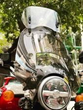 "WINDSHIELD VISOR EXTENDER, CLEAR" FIT FOR ROYAL ENFIELD SUPER METEOR 650