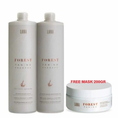 Treatment Lana Brasiles - Kit Forest Protein Tanino Therapy 2 Passos FREE MASK 