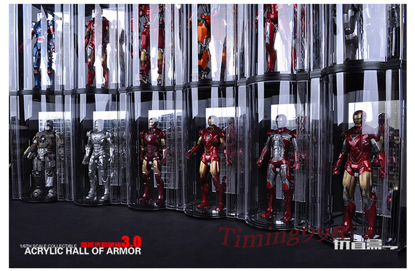 IRON MAN 3 HALL OF ARMOR フィギュア用ディスプレイ Toys-Box Hall of Armor 3.0 1/6 Scale Iron Man Display Cases