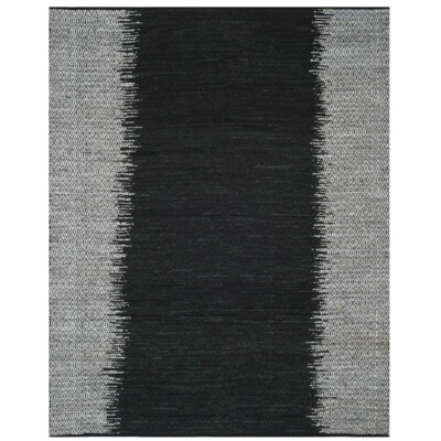 SAFAVIEH Vintage Leather VTL389C Light Grey / Black Rug