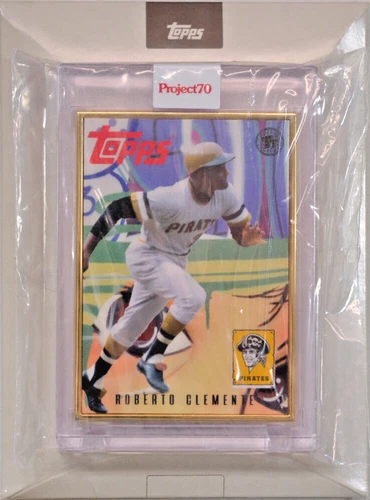 2021 Topps Project 70 #570 - Toy Tokyo 1997 Roberto Clemente 1/1 GOLD FRAME
