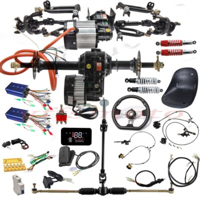 Front Drive Half Shaft Axle 30''Rear Axle Kit 72V 1500W Differential Motor Brake