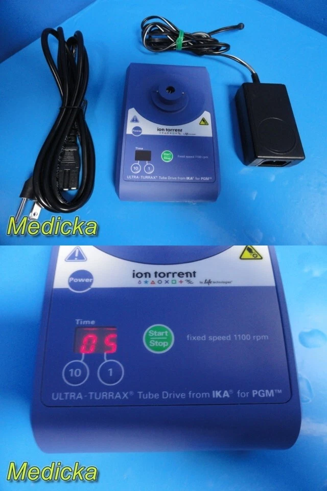 IKA UT. TD Ion Torrent Ultra Turrax Tube Drive W/ Power Supply.