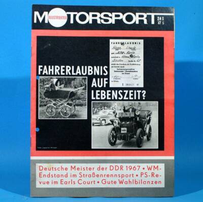 DDR Illustrierter Motorsport IMS 24/1967 Skoda 1100 MB MZ Straßen-WM PS-Revue U